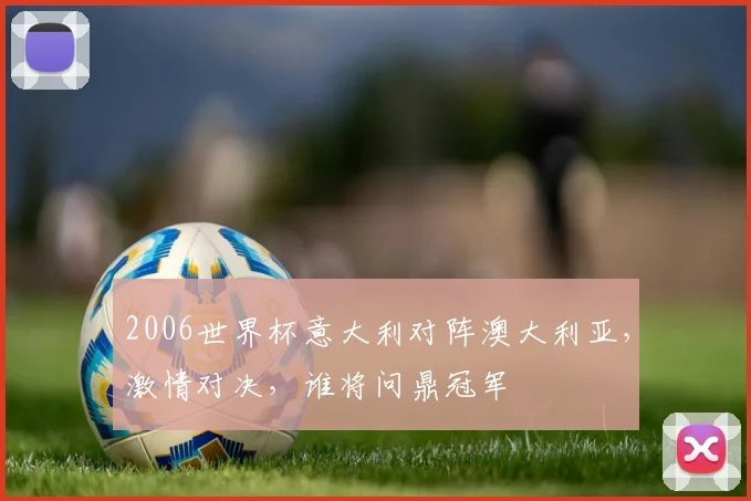 2006世界杯意大利对阵澳大利亚，激情对决，谁将问鼎冠军